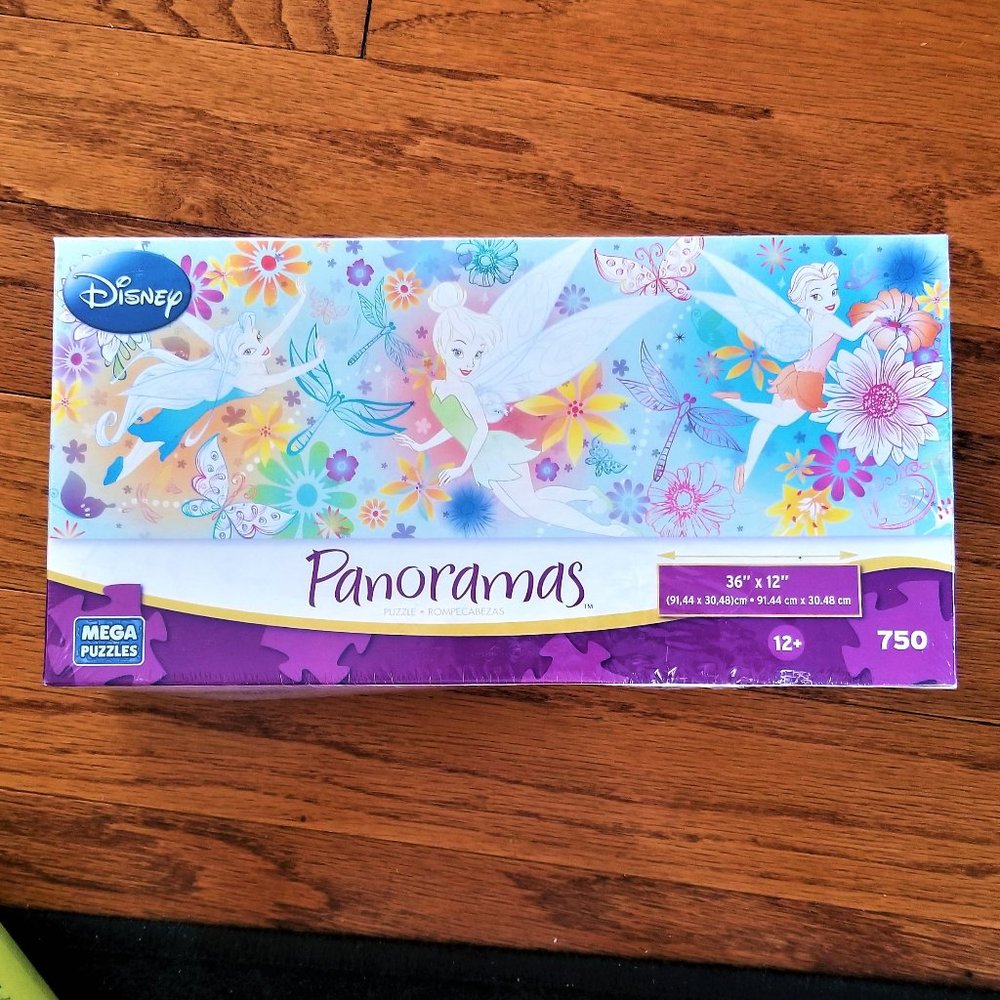 Disney Tinkerbell Mega Puzzle Panoramas 750 Pc New